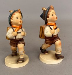 Two Goebel Hummel Little Boy Figures