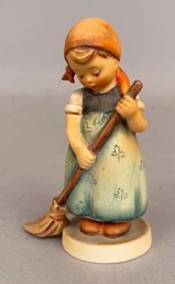 Goebel Hummel Figure Of A Little Girl Sweeping