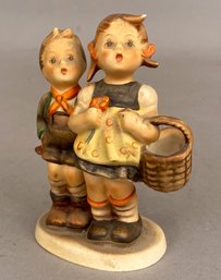 Goebel Hummel Figurine Of Children, One With A Basket