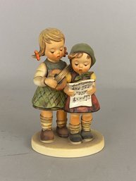Goebel Hummel Figurine Of Two Children Playing Music