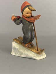 Goebel Hummel Figurine Of A Child On Skis