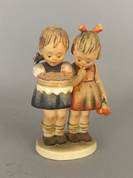 Goebel Hummel Figurine Of Children With A Cake