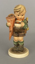 Goebel Hummel Figurine Of A Little Boy Wearing Lederhosen