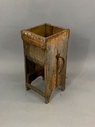 Antique Butter Churn In Old Surface