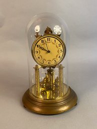 Vintage Anniversary  Clock With Glass Cover