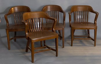 Set Of Four Milwaukee Chair Company Chairs From University Of Connecticut UCONN