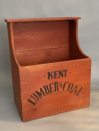 Antique Style Wood Box, Kent Lumber & Coal Co.