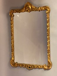 Continental Style Mirror With Gold Carved Frame