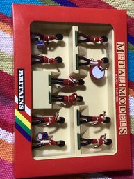 Britains Metal Toy Soldiers- Scots Guards Drum And Bugle. JH