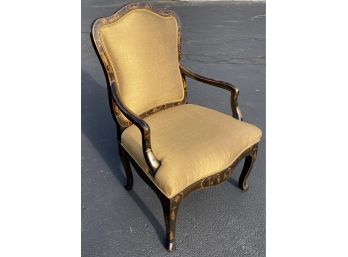 Chinese Style Chinoserie Upholstered Arm Chair J Robert Scott- Original Cost $3279.00