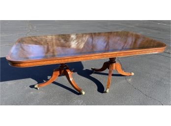 Mahogany Double Pedestal Table 85'(133') X 48'- Original Cost $17,940.00