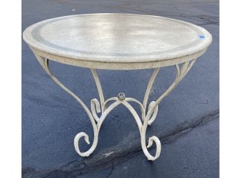Paint Decorated Metal Patio Table