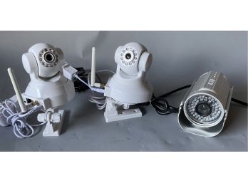 Set Of 3 Insteon Night Vision Remote Surveillance Cameras