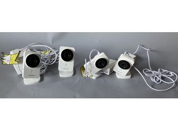 Set Of 4 Samsung Remote Surveillance Cameras