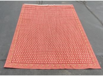 Large Red And Gold Decorative Carpet - Original Cost $3965.00