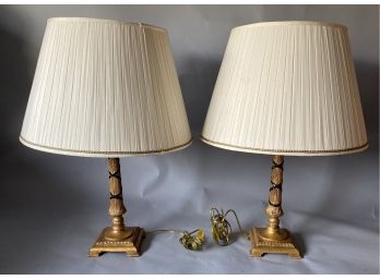 Pair Antique Style Table Lamps