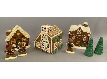 Christmas Gingerbread Houses, Trees, Figures