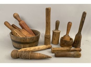 13 Country Kitchen Wooden Ware Items