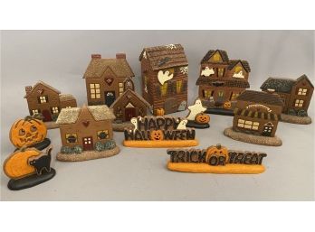 13 Pieces Halloween Gingerbread Including Village, Haunted Houses