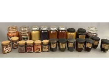 22 Fragrance Candles. Various Sizes And Makers