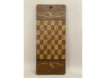 Handcrafted Checkerboard With Eagle Design