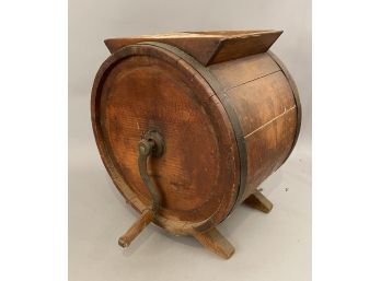 Antique Butter Churn Wooden Barrel Form