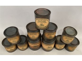 11 The Log Cabin Company Candles In Tin Paint Style Cans