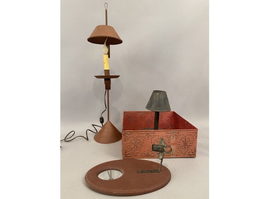 Punched Tin Lamps, Wall Sconce