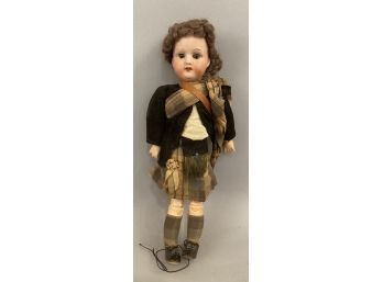 Koppelsdorf German Bisque Head Doll With Open Mouth And Teeth