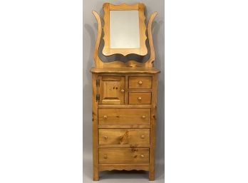 Pine Dresser With Mirror. Cottage Style