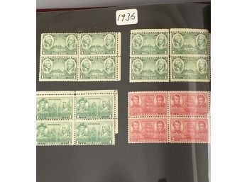 1930 To 1939 Blocks Of Stamps Approximately 60 Stamps