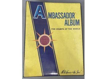 Ambassadors Album For Stamps Of The World Over 600 Stamps