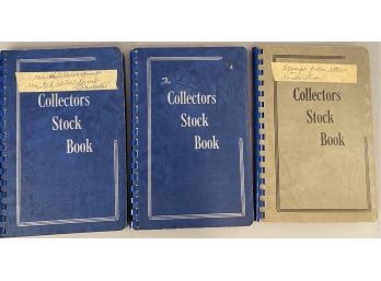 Three Collector Stock Books Of Cancelled United States Stamps