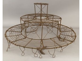 Vintage Wire Work 3 Tiered Hanging Plant Stand