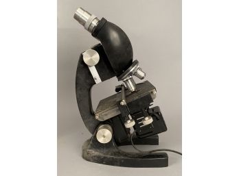 Vintage Bausch And Lomb Microscope In Case
