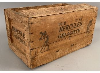 Hercules Gelamite Wooden Explosives Box