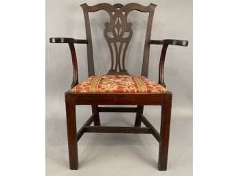18th Century Chippendale Arm Chair (matches Previous Lot)