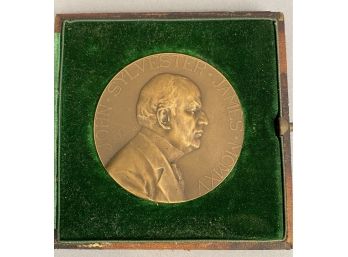 Bronze Medallion In Case, John Sylvester James MCMXV
