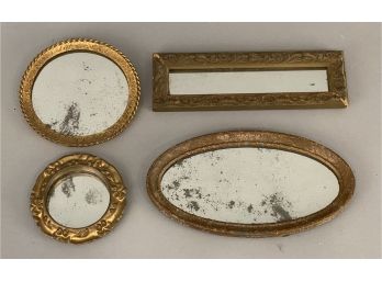 4 Antique Small Size Vanity Mirrors