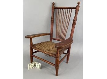 Antique Childs Size Country Arm Chair