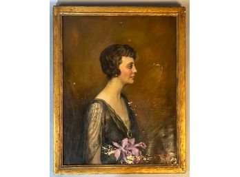 R Hinton Perry 1932 Portrait Of A Lady In Profile