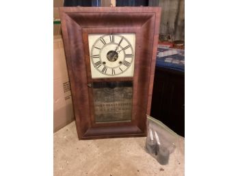 Antique Wall Clock With Chimes. JH
