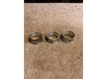 Silver Plate Napkin Rings. JH