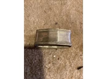 3 Silver Plate Napkin Rings. JH
