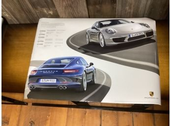 Double-sided Porsche Poster. JH
