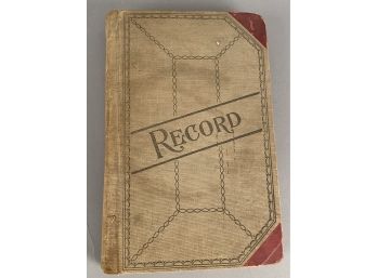 Record Book Filled With Cigar Bands