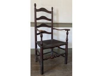 18th Century Ladder Back Arm Chair