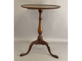 Chippendale Style Dish Top Candle Stand Nathan Margolis Hartford Connecticut