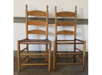Two Shaker Maple Tilter Side Chairs