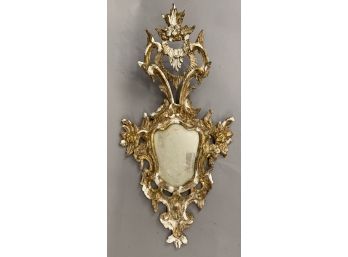 Antique Carved Continental Mirror